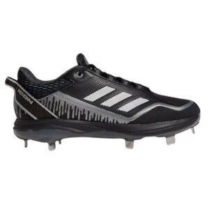 Adidas Icon 7 Dripped Out Metal Baseball Cleats Black Men's 17 New with Tags H00